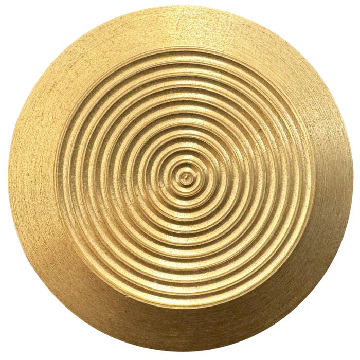 Brass Stainless Steel Tactile Indicator Stud – Concentric Ring Design