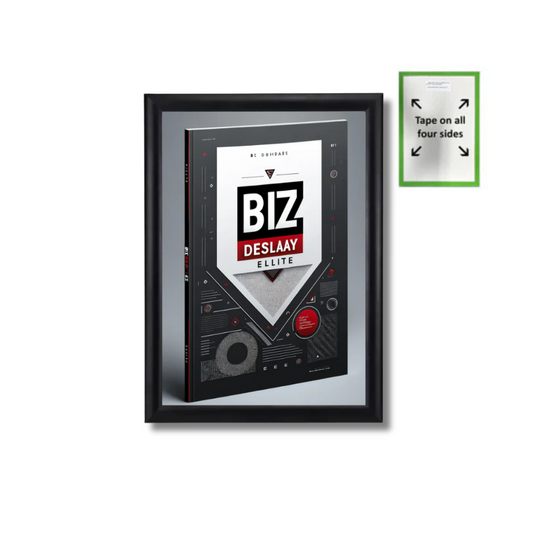 A1 Self-Adhesive Black Snap Poster Frame – 25mm Profile