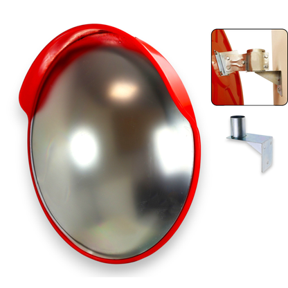 1000mm Convex Safety Mirror with Bracket – Indoor & Outdoor Wide Angle Mirror