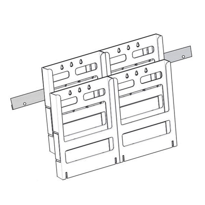 4xA4 Wall Mounted Brochure Holders Lit Loc