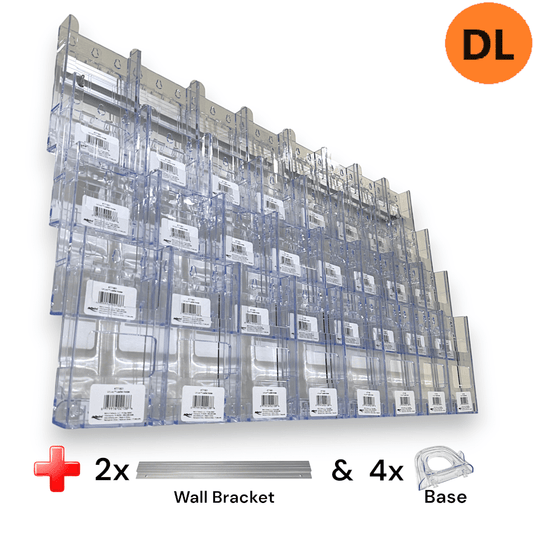 32xDL Wall Mount Brochure Holders Lit Loc