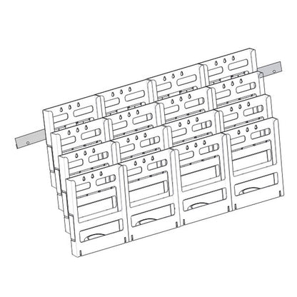 16xA4 Wall Mount Brochure Holders Lit Loc