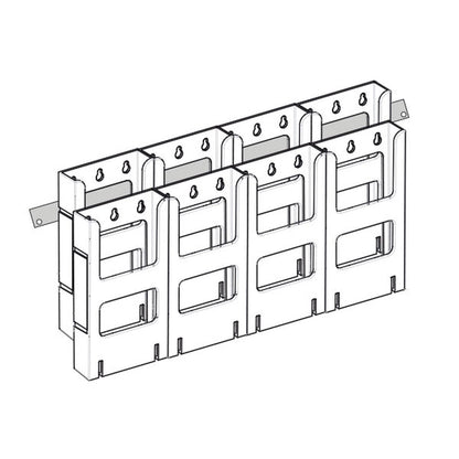 8xDL Wall Mount Brochure Holders Lit Loc