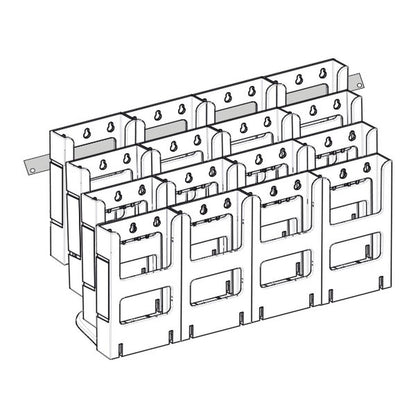 16xDL Wall Mount Brochure Holders Lit Loc