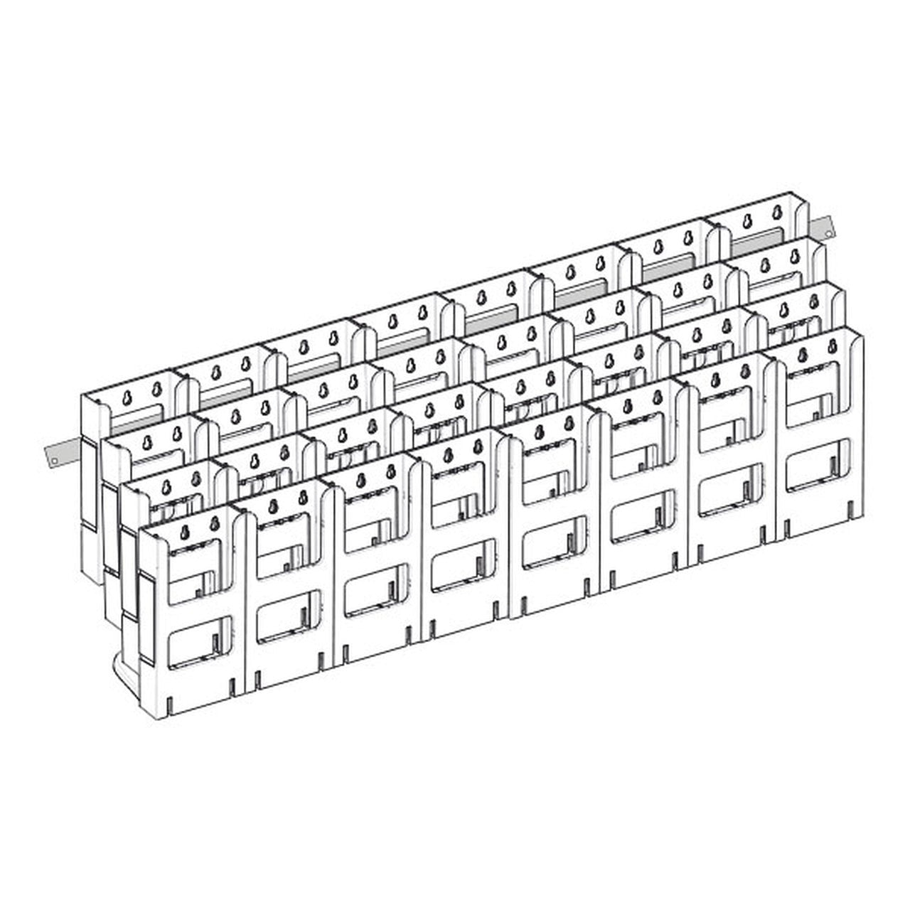 32xDL Wall Mount Brochure Holders Lit Loc