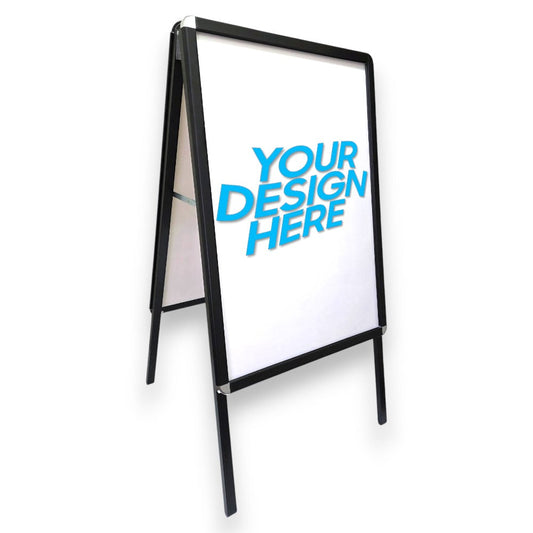 Double Sided A1 Snap A-frame Poster Stand Black Frame