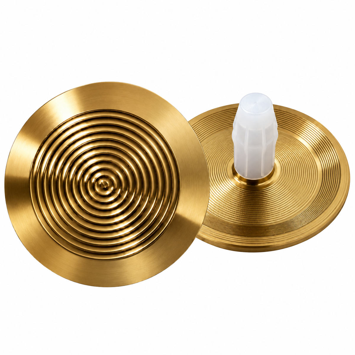 Brass Stainless Steel Tactile Indicator Stud – Concentric Ring Design