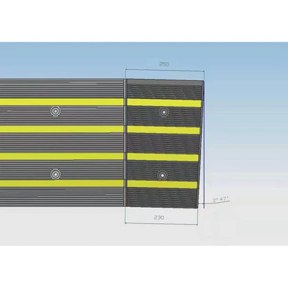 Driveway Kerb Edge Ramp Angle Section