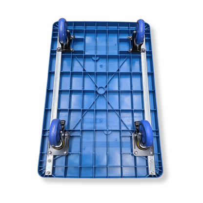 400kg Heavy Duty Platform Trolley 900×600mm Blue with Brakes