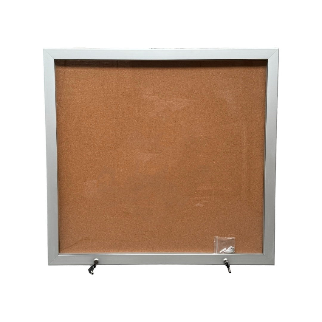 Enclosed Cork Notice Board Weather Resistant Fits 15xA4 Papers
