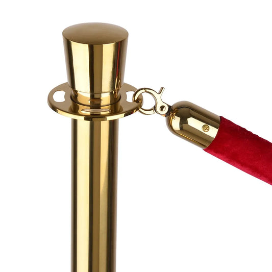 Stanchions Gold Rope Queue Barrier