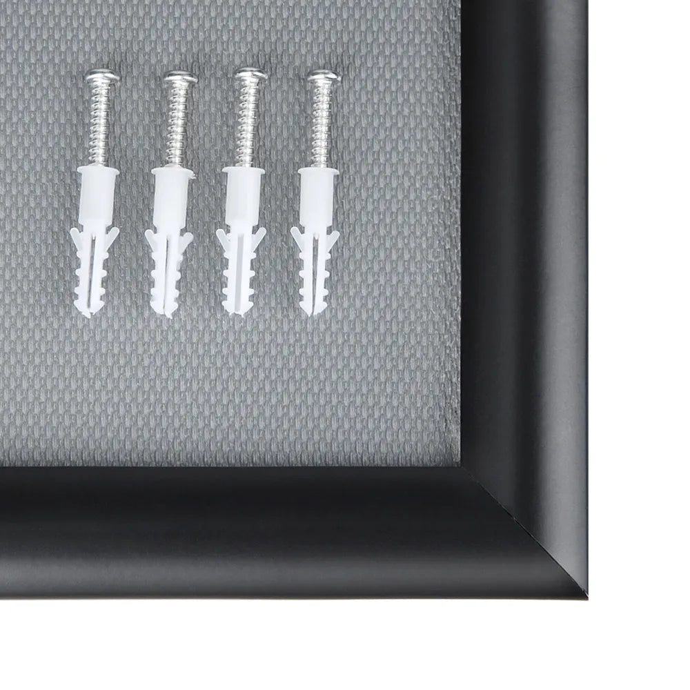 A3 Snap Lock Frame Black 25mm Profiles Wall mount