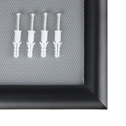 A3 Snap Lock Frame Black 25mm Profiles Wall mount