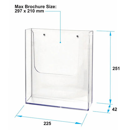 A4 Wall Mounted Brochure Holders