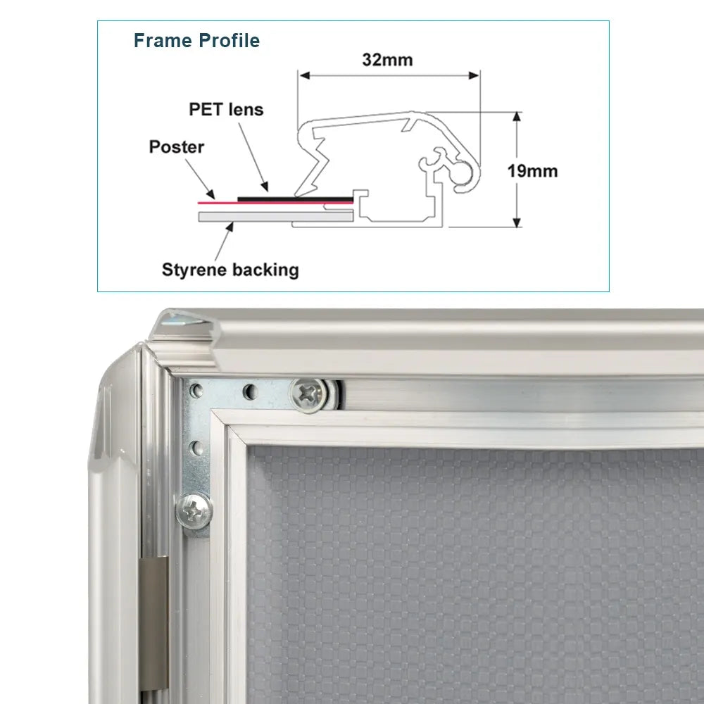 A0 Heavy Duty Snap Frames 32mm