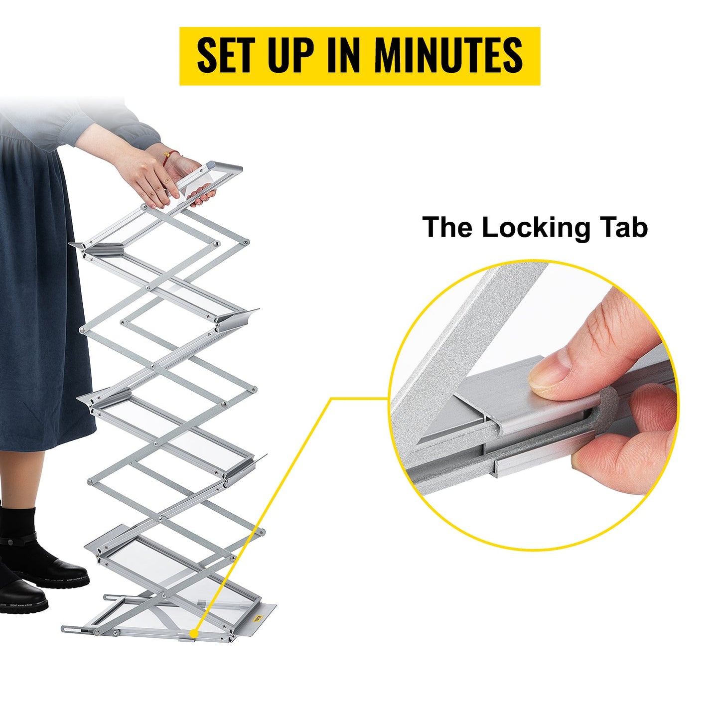A4 Portable Literature Rack with Carrying Bag