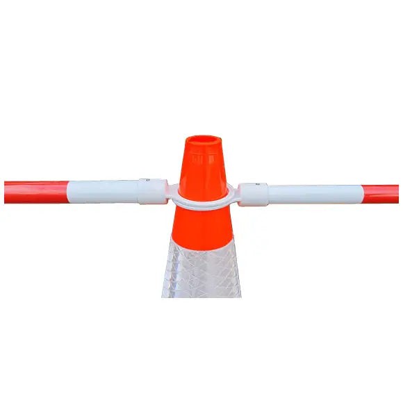 Retractable Traffic Cone Bar – Red/White Extendable Safety Barrier