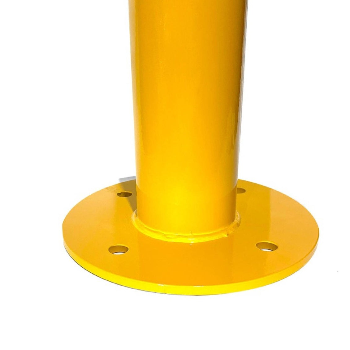 90mm Surface Mount Safety Bollard – 900mm Yellow Steel Bollard
