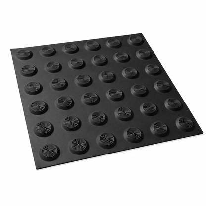Tactile Indicator – Peel & Stick Hazard 300x300mm Black, P5 Slip Rated