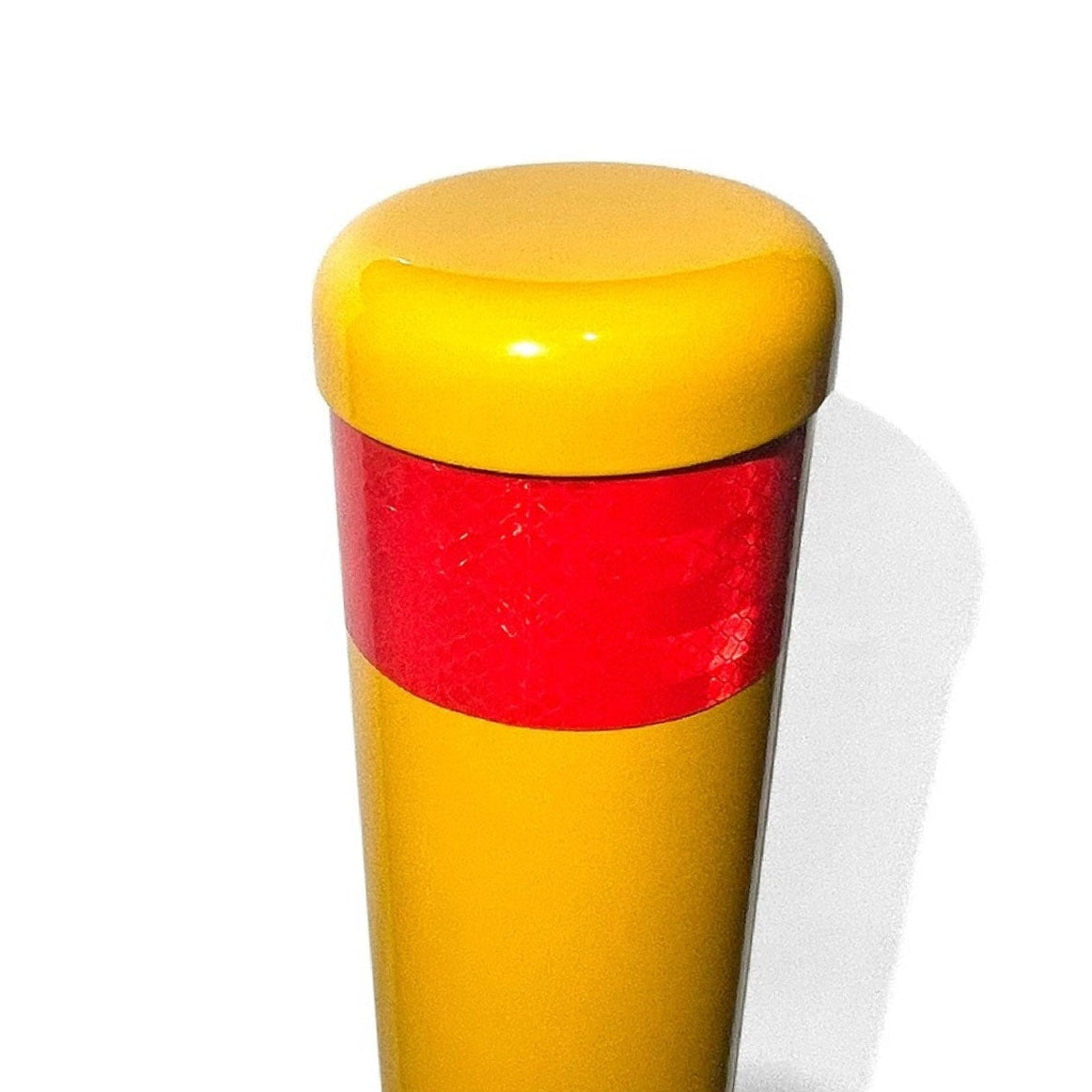 90mm Surface Mount Safety Bollard – 900mm Yellow Steel Bollard