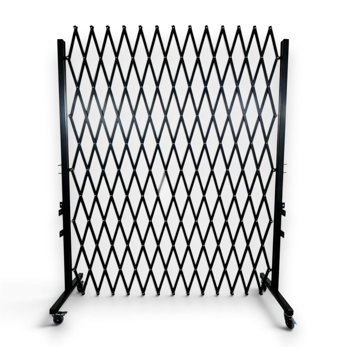 2m High Mobile Expandable Security Gate – 3m Wide with Floor Drop Bolts