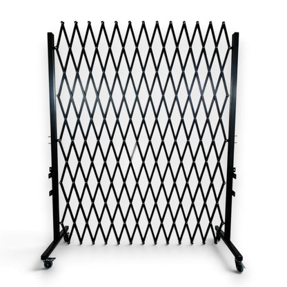 2m High Mobile Expandable Security Gate – 3m Wide with Floor Drop Bolts