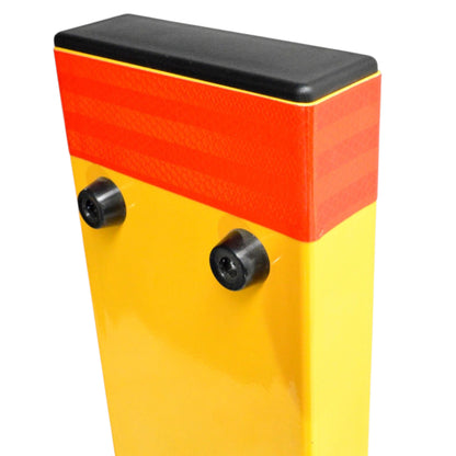 150mm × 50mm Fold Down Parking Bollard – 800mm Key Lock Parking Protector
