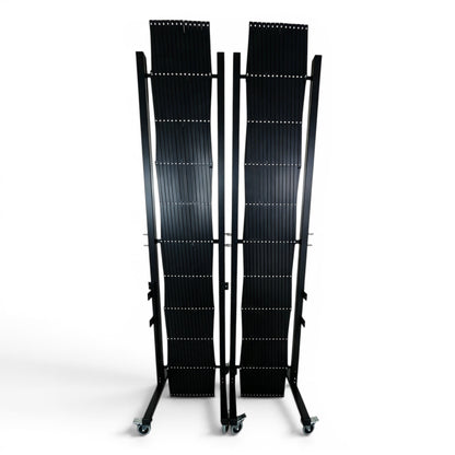 2m High Mobile Expandable Security Gate – 3m Wide with Floor Drop Bolts