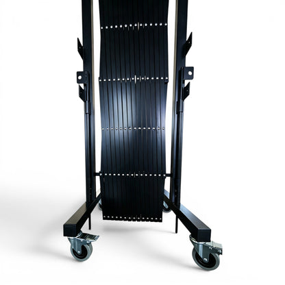2m High Mobile Expandable Security Gate – 3m Wide with Floor Drop Bolts