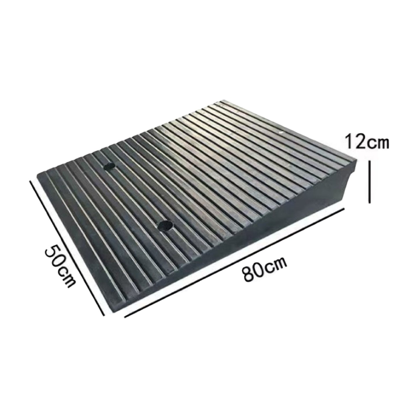 Rubber Access Ramp 500×800×120mm – Threshold & Kerb Access, 20 Tonne