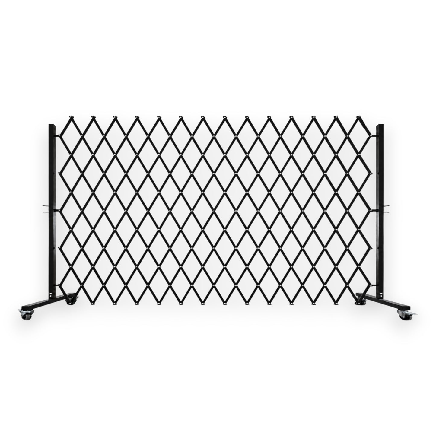 2m High Mobile Expandable Security Gate – 3m Wide with Floor Drop Bolts