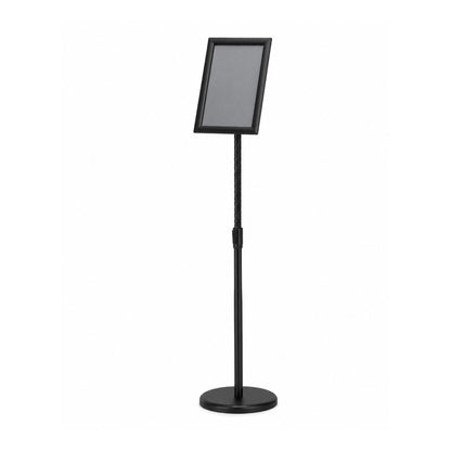 A4 Black Menu Poster Stand with Lockable Snap Frame