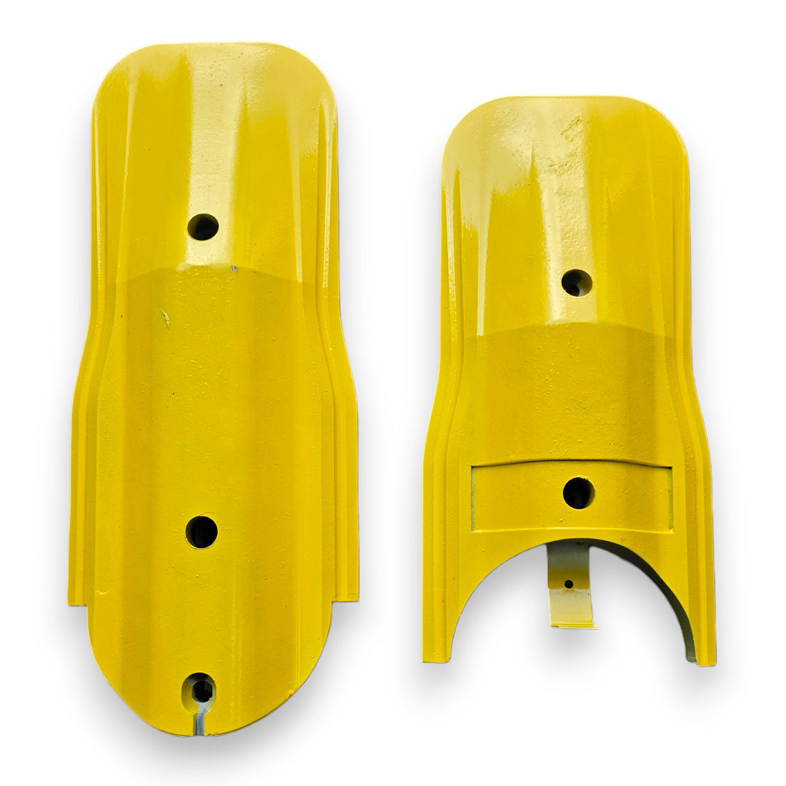End modules male and female for lane separator system