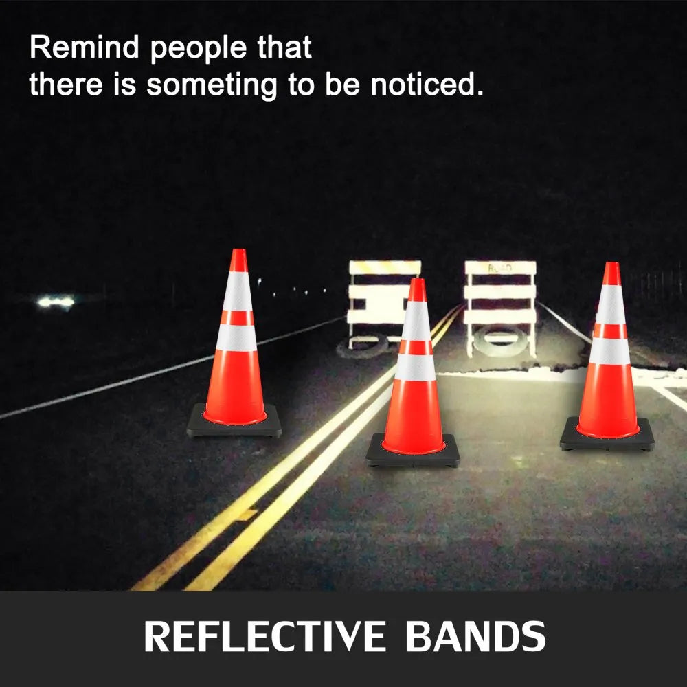 Traffic Cone 900mm Reflective Safety – Heavy Duty High Visibility Cone