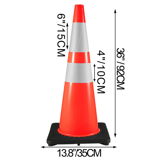 Traffic Cone 900mm Reflective Safety – Heavy Duty High Visibility Cone