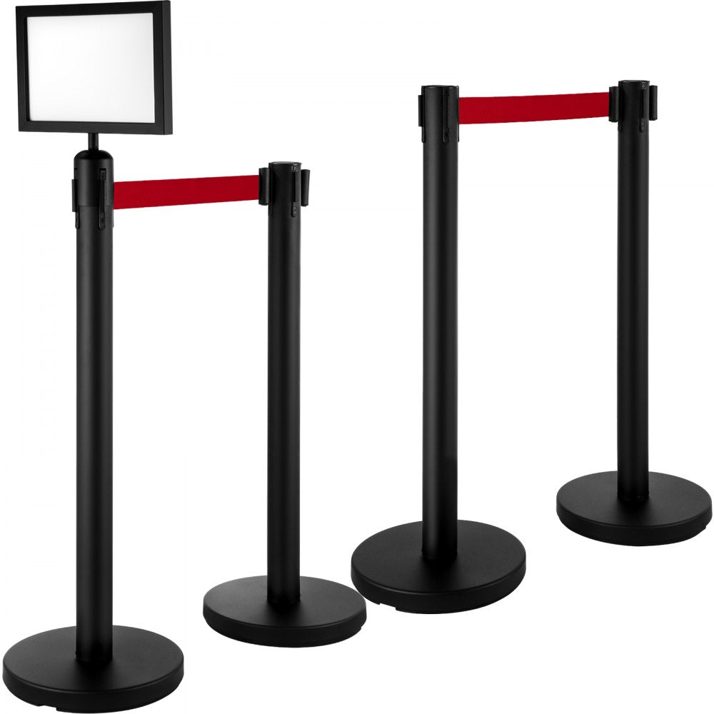 A4 Landscape Sign Holder for Black Retractable Barrier