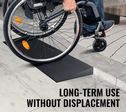 Heavy-Duty Rubber Threshold Ramp - 30mm High