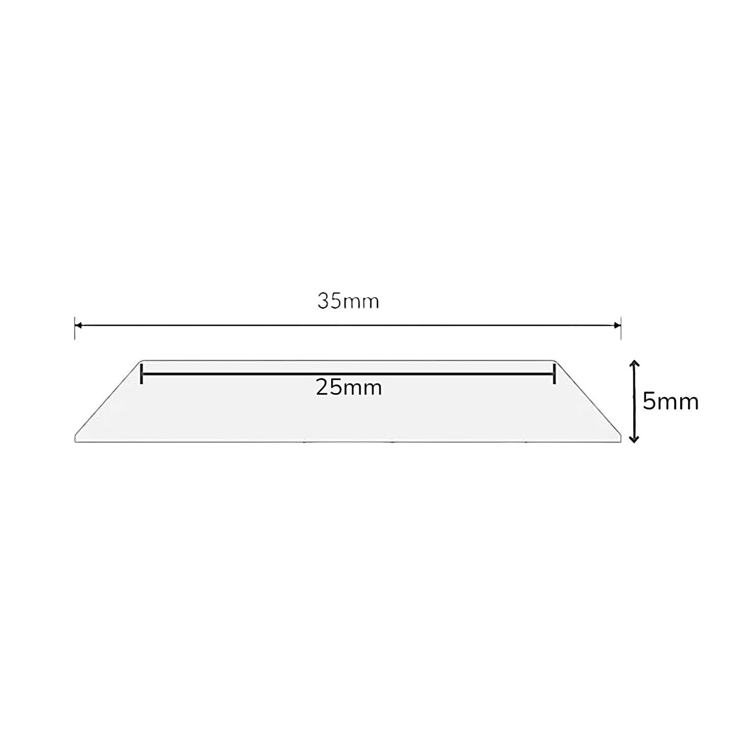 Tactile Indicator 3M Adhesive – Stainless Steel with Black Carborundum Insert