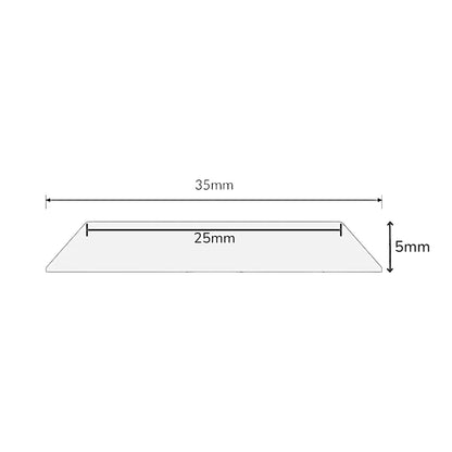 Tactile Indicator 3M Adhesive – Stainless Steel with Black Carborundum Insert