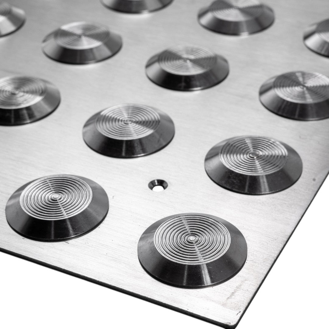 Tactile Indicator Plate – Stainless Steel 300x300mm, P5 Slip Rated