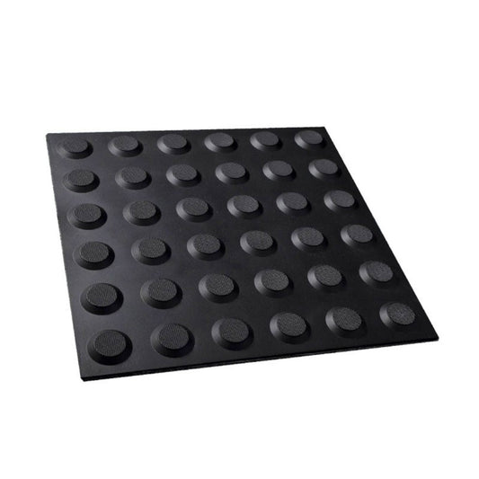 Tactile Indicator – Peel & Stick Hazard 300x300mm Black, P5 Slip Rated