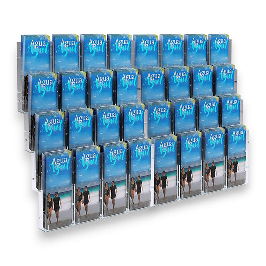 32xDL Wall Mount Brochure Holders Lit Loc